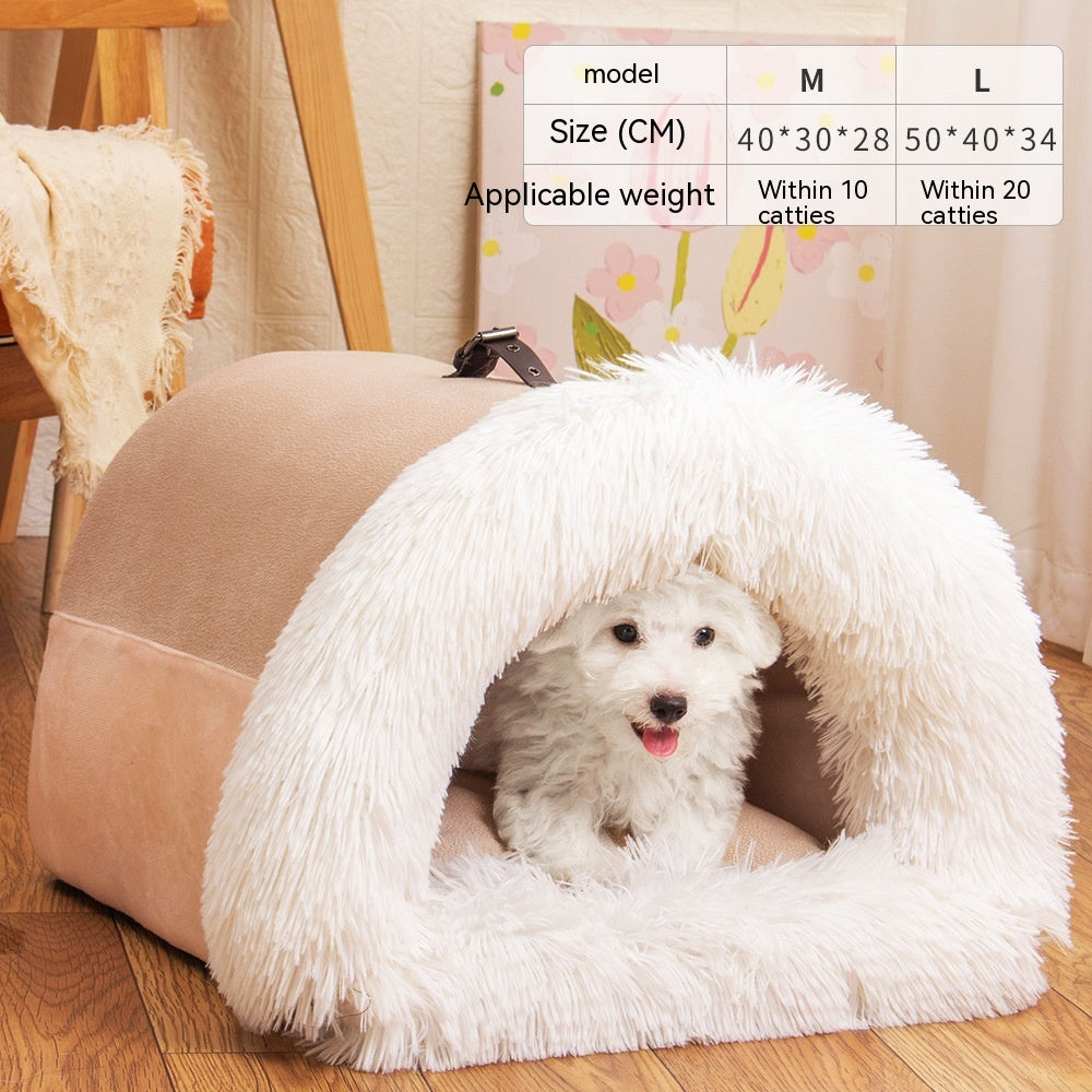 Stylish Splice Portable Pet Nest for Cozy Seasons!