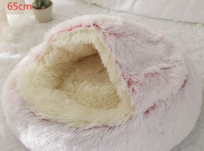 Ultimate Comfort: 2-in-1 Plush Pet Bed