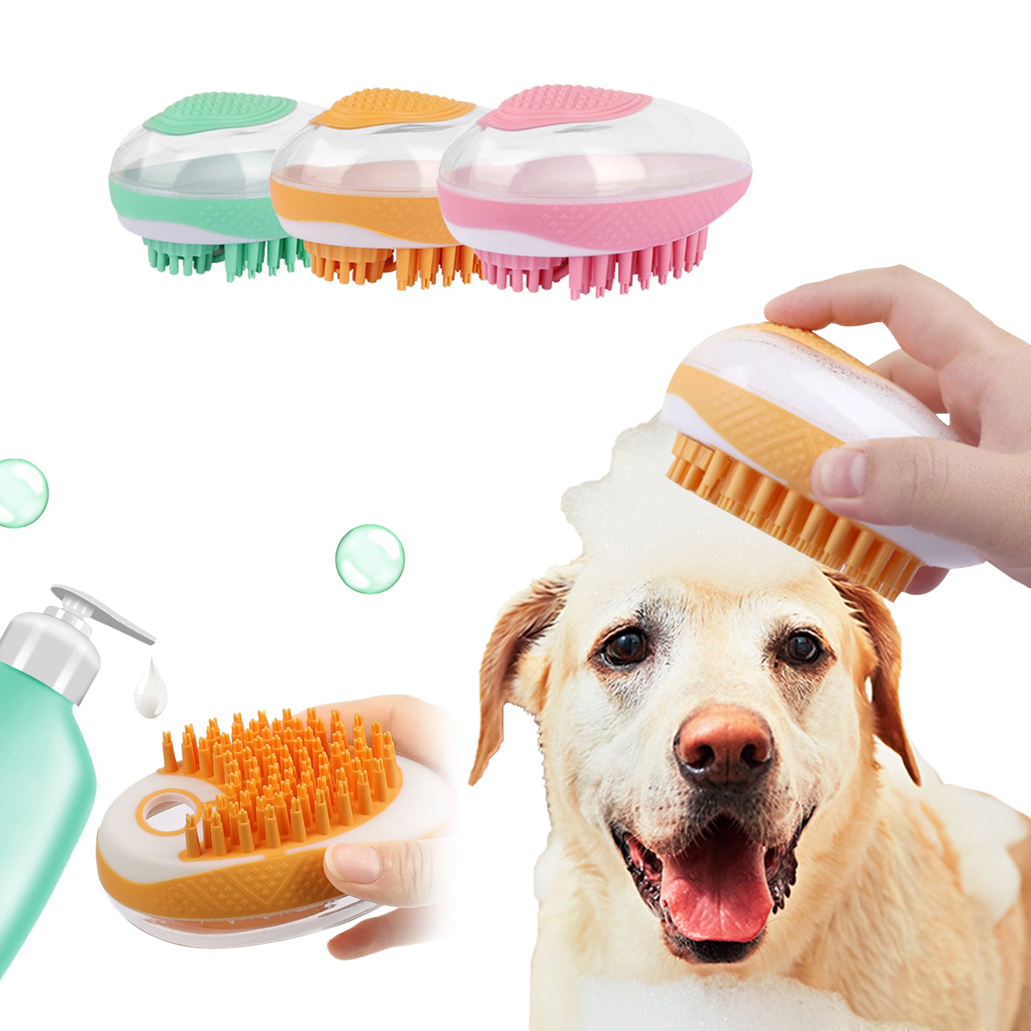 Shine and Comfort with our 2-in-1 Pet Spa Brush