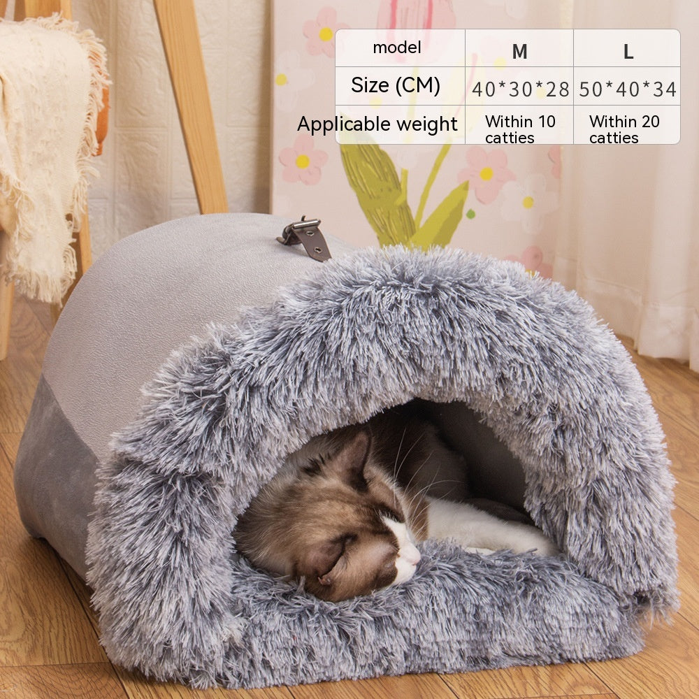 Stylish Splice Portable Pet Nest for Cozy Seasons!